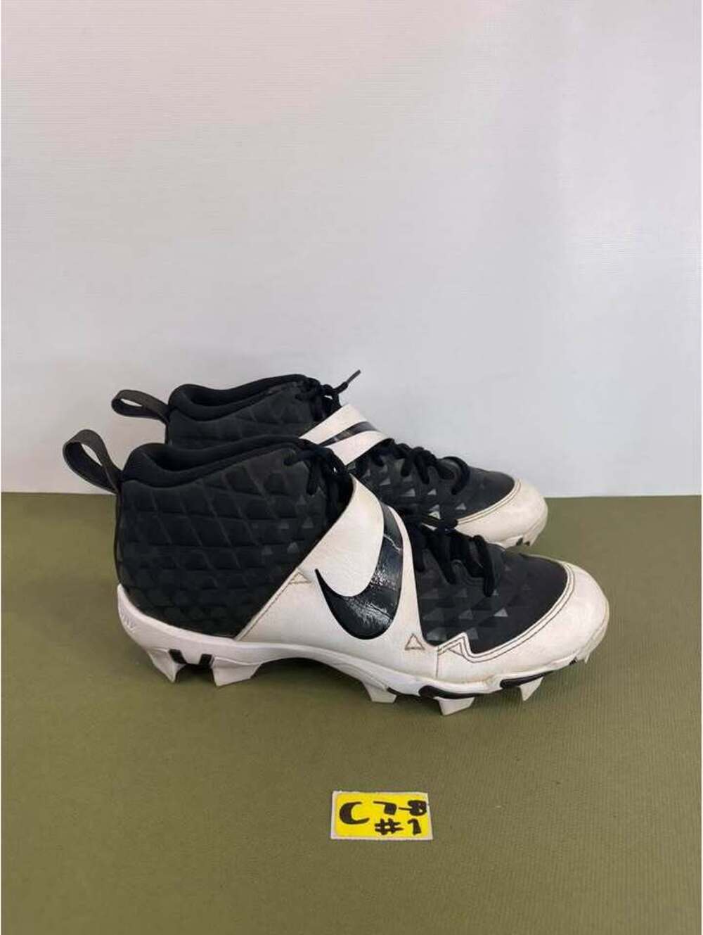 Nike Force Zoom Trout 6 Keystone Baseball Cleats Black White Size 8 US
